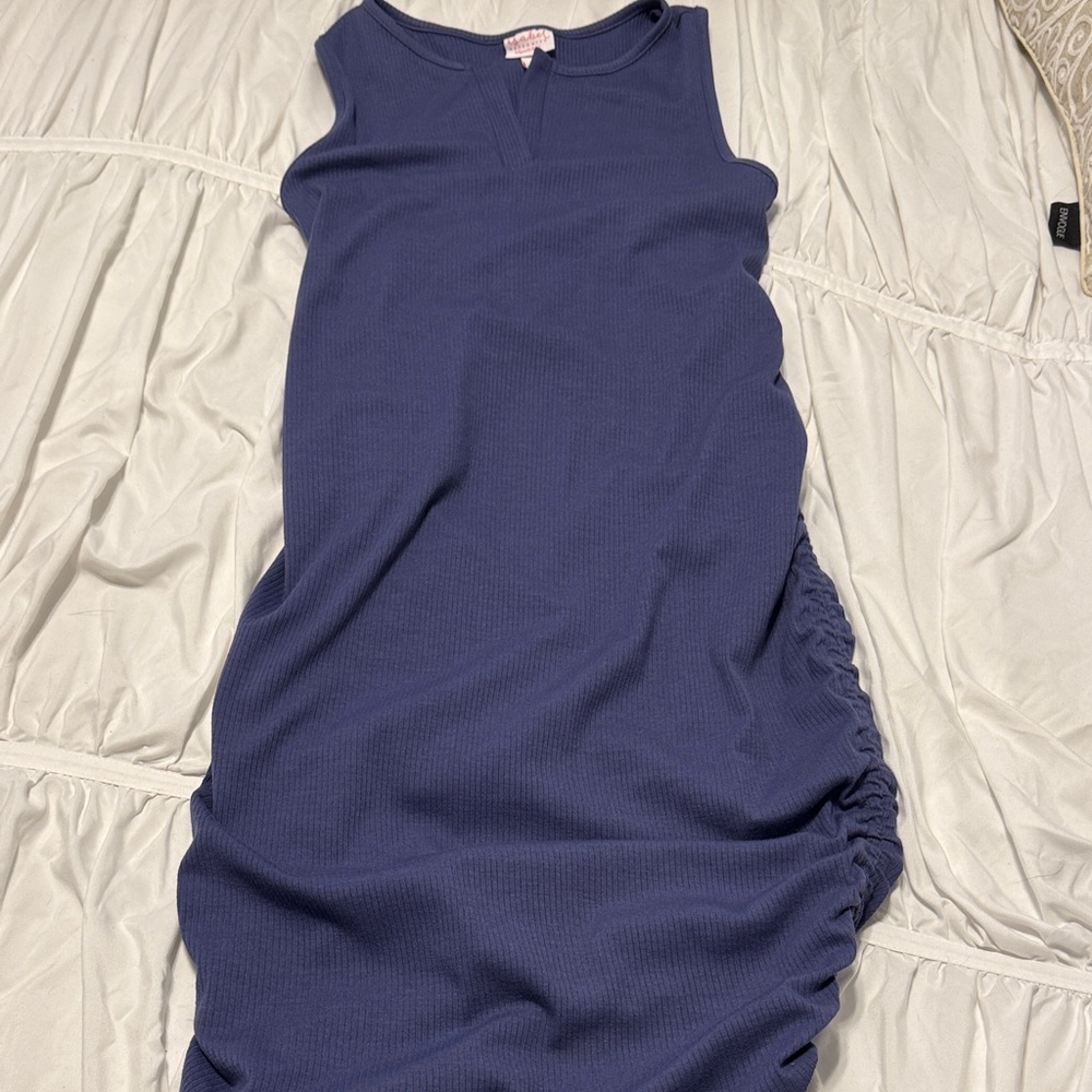 Maternity Blue Dress